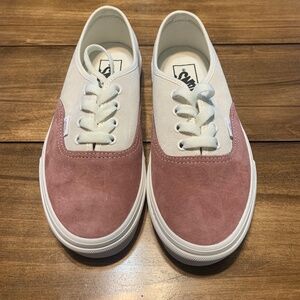 Vans Pink and White Women's Sneakers
